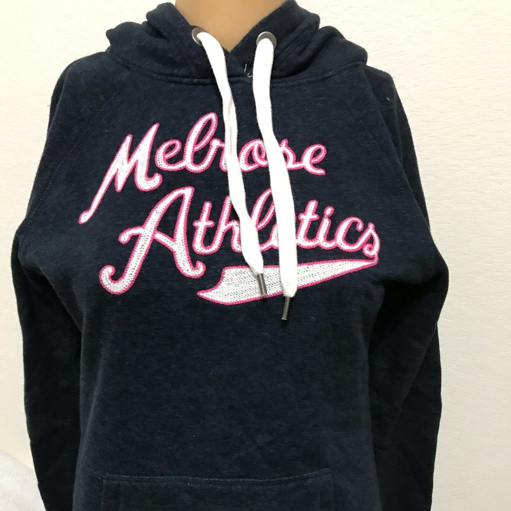 NEW H & M Text-motif Hoodie Navy Blue  in size S
